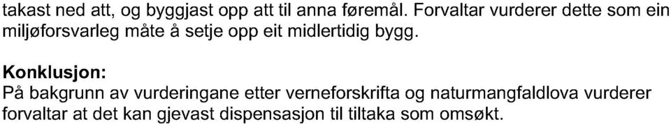 midlertidig bygg.