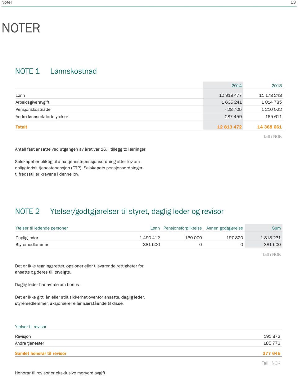 Selskapets pensjonsordninger tilfredsstiller kravene i denne lov.