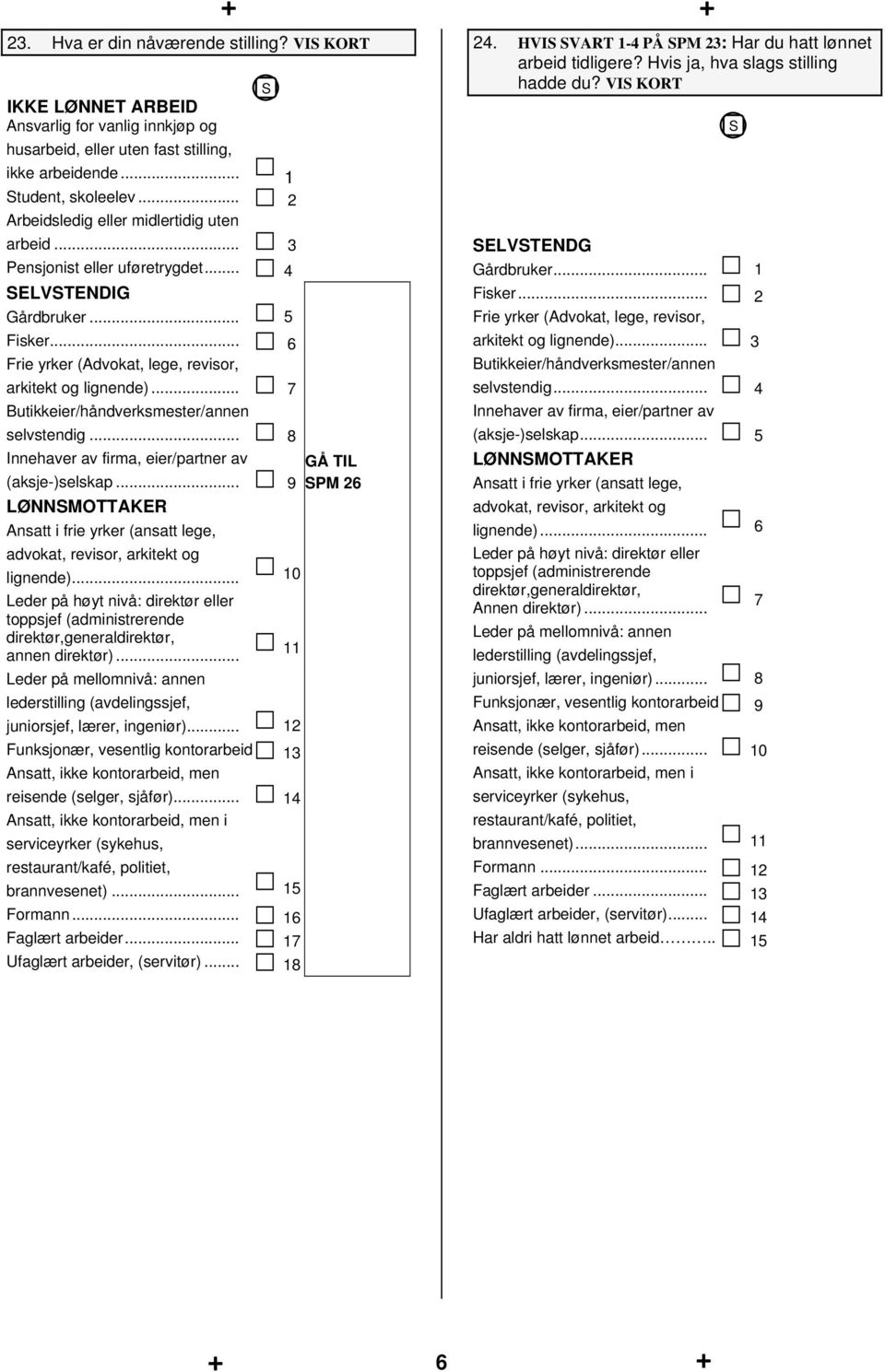 .. 7 Butier/håndverksmester/annen selvstendig... 8 Innehaver av firma, eier/partner av (aksje-)selskap... 9 LØNNMOTTAKER Ansatt i frie yrker (ansatt lege, advokat, revisor, arkitekt og lignende).