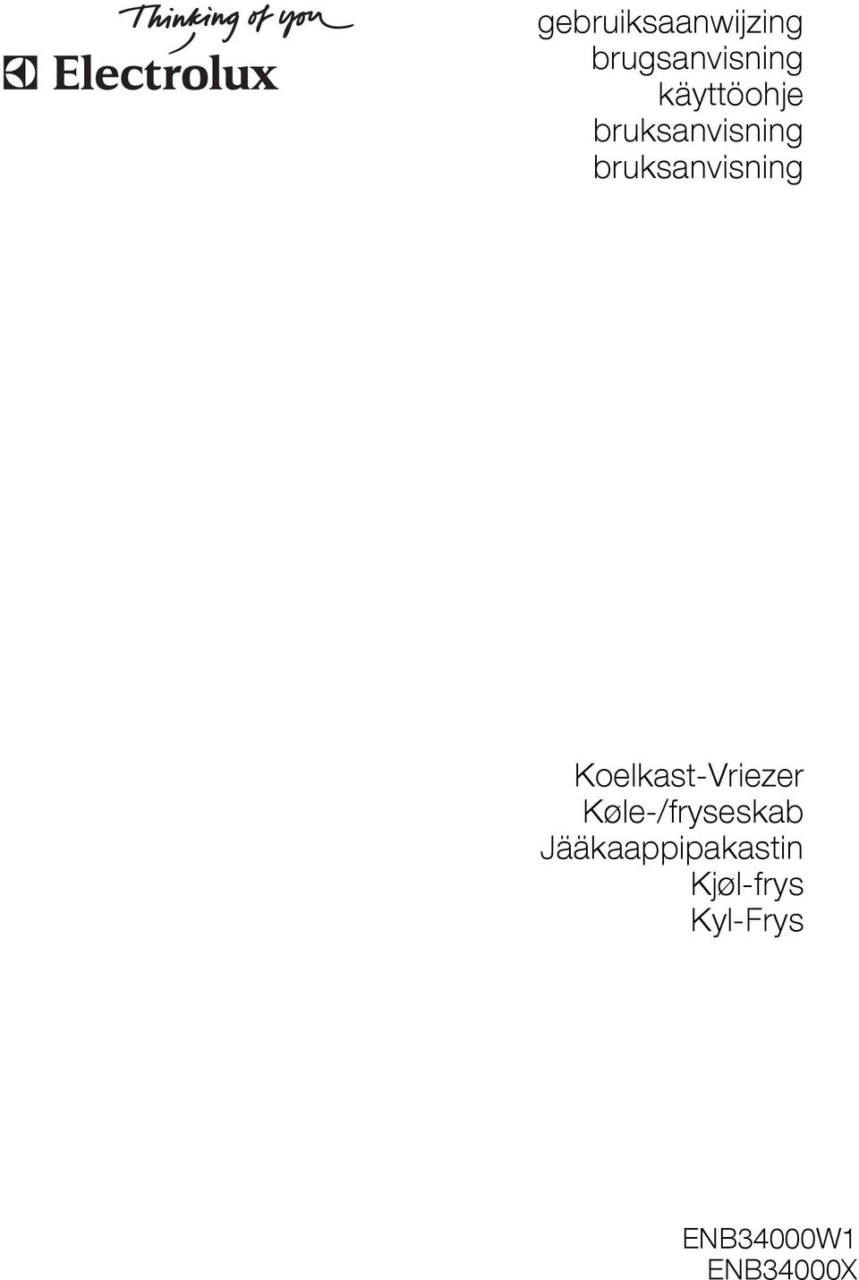 Koelkast-Vriezer Køle-/fryseskab