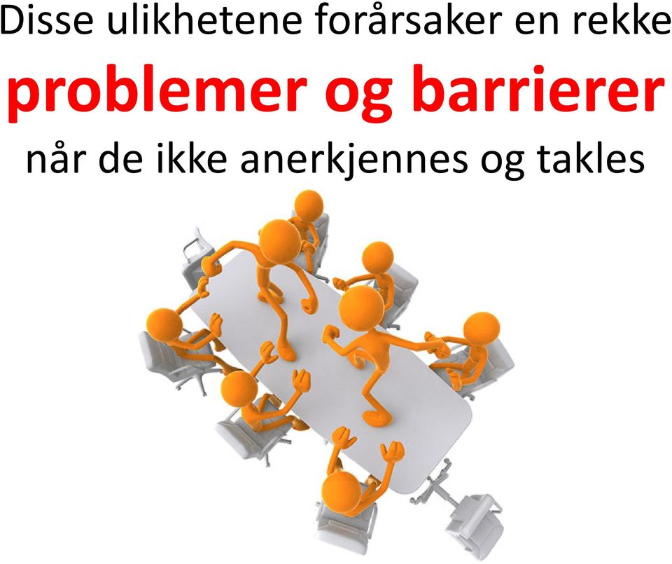 problemer og barrierer