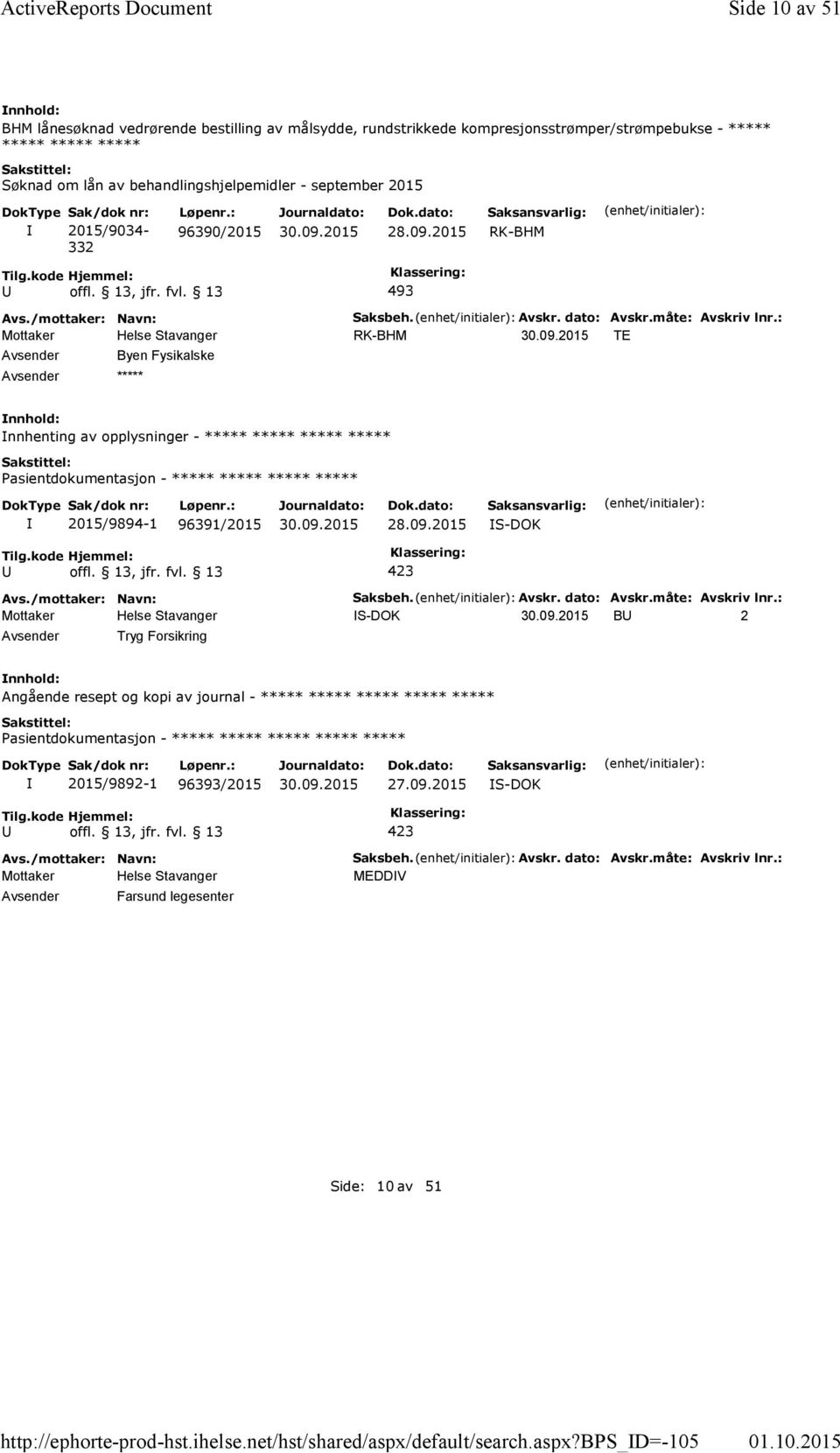 bps_d=-105 Side 10 av 51 BHM lånesøknad vedrørende bestilling av målsydde, rundstrikkede kompresjonsstrømper/strømpebukse - 332 96390/2015 28.09.2015 Saksbeh.