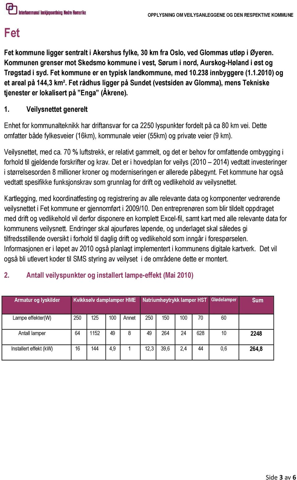 Fet rådhus ligger på Sundet (vestsiden av Glomma), mens Tekniske tjenester er lokalisert på Enga (Åkrene). Enhet for kommunalteknikk har driftansvar for ca 2250 lyspunkter fordelt på ca 80 km vei.