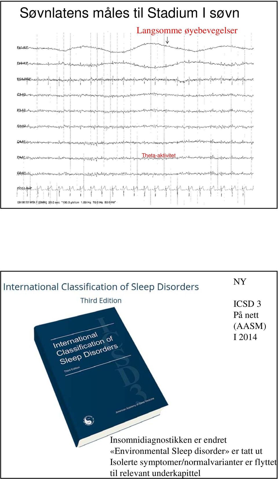 Insomnidiagnostikken er endret «Environmental Sleep disorder»