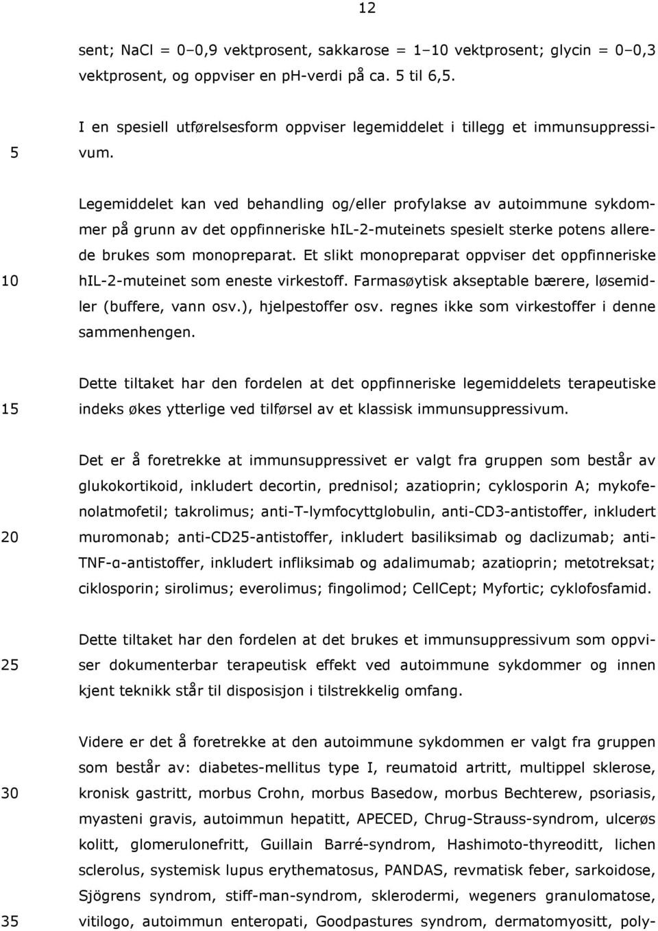 Legemiddelet kan ved behandling og/eller profylakse av autoimmune sykdommer på grunn av det oppfinneriske hil-2-muteinets spesielt sterke potens allerede brukes som monopreparat.