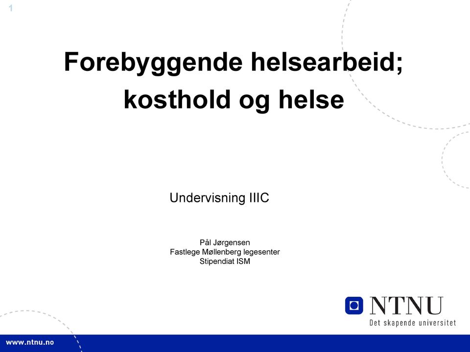 IIIC Pål Jørgensen Fastlege