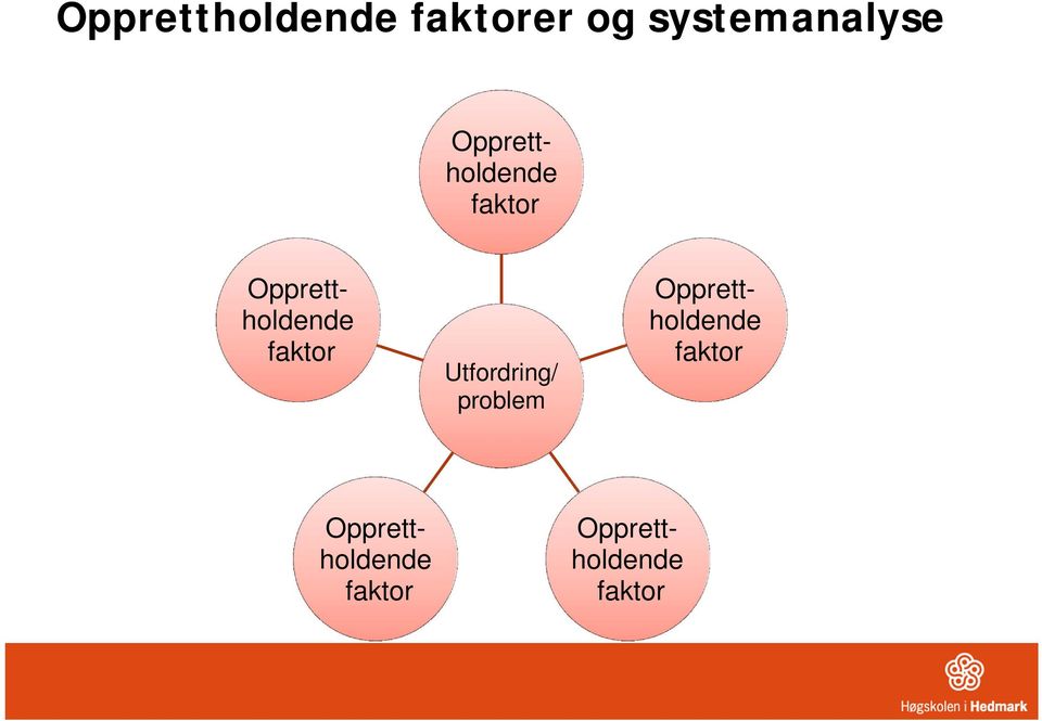 faktor Utfordring/ problem  faktor