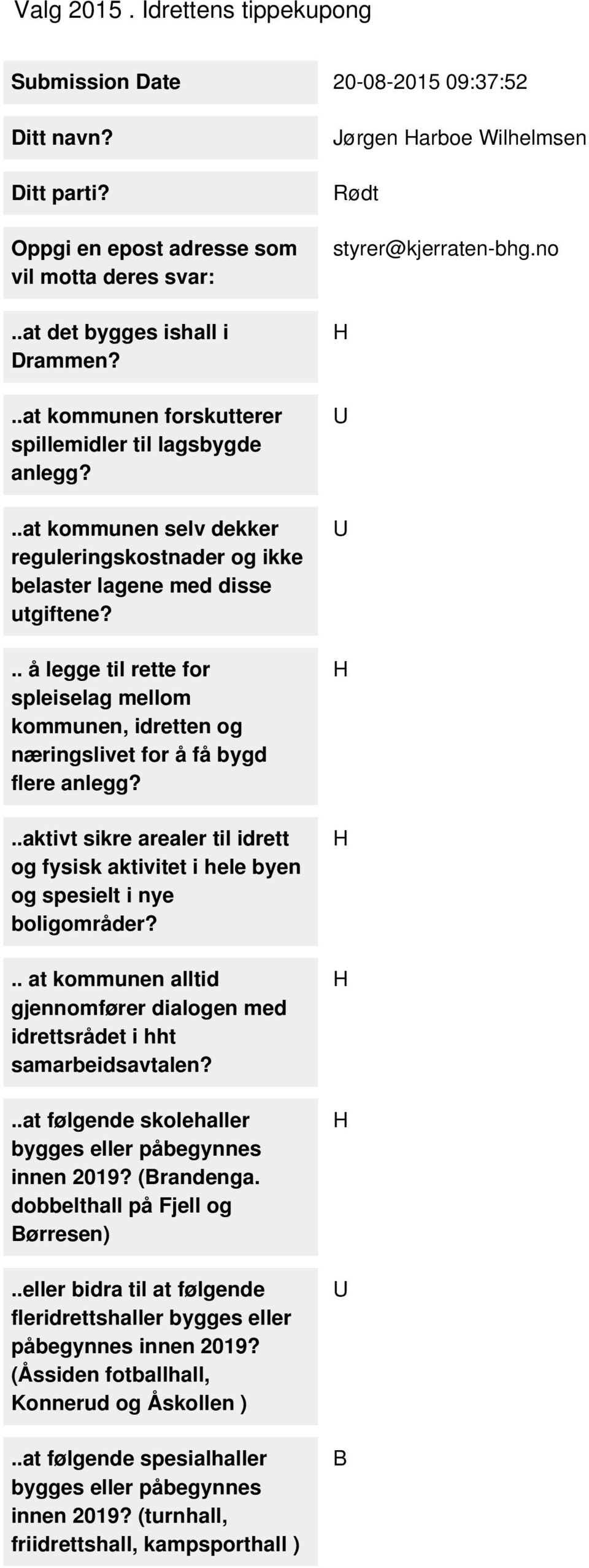 .. å legge til rette for spleiselag mellom kommunen, idretten og næringslivet for å få bygd flere anlegg?..aktivt sikre arealer til idrett og fysisk aktivitet i hele byen og spesielt i nye.