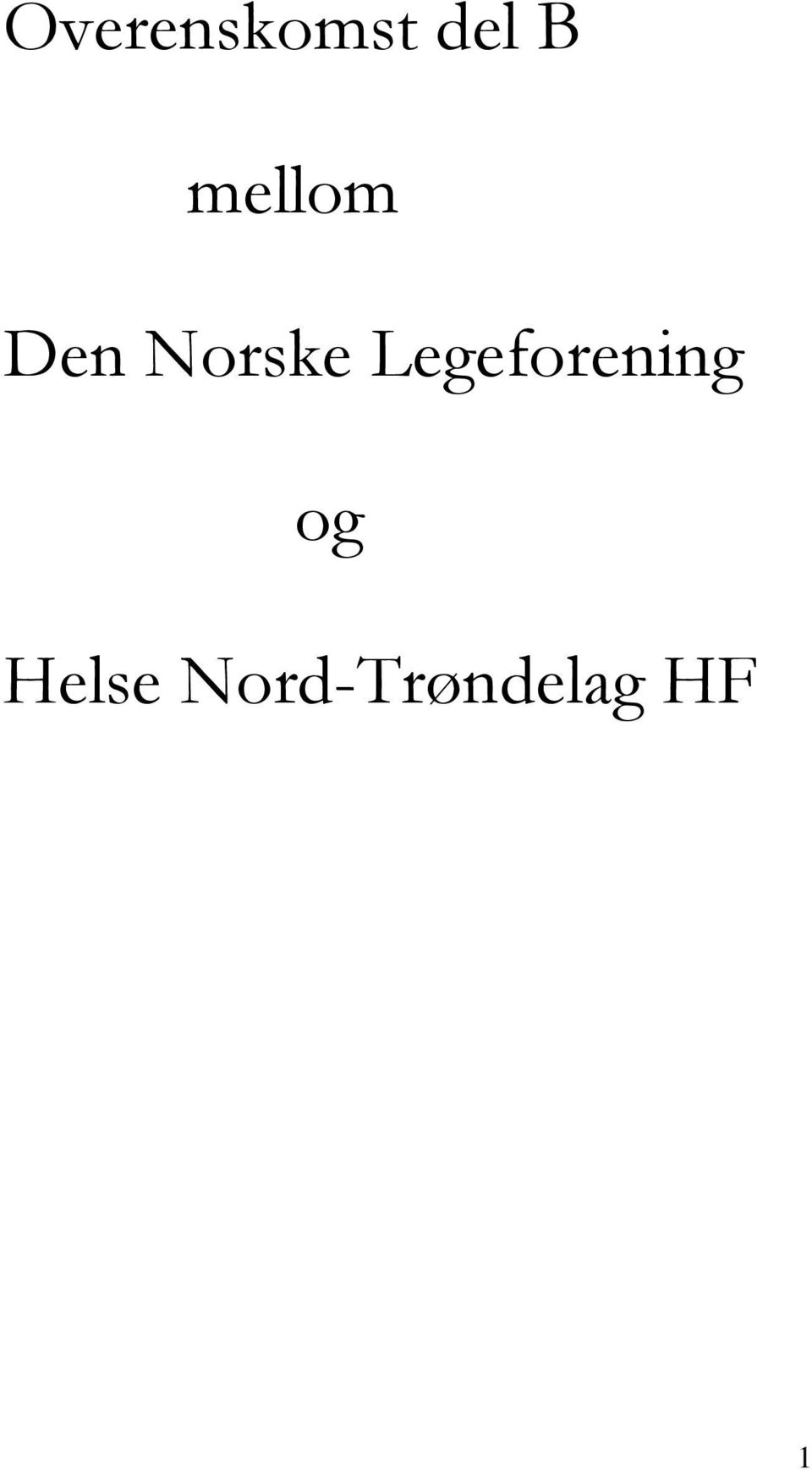 Legeforening og