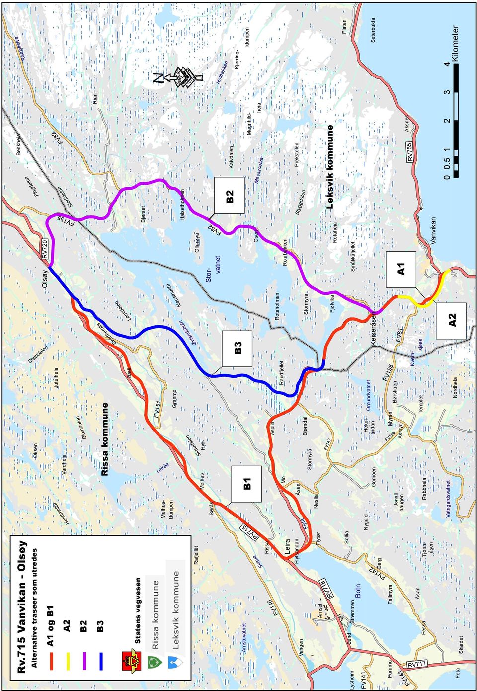 5 1 RV755 2 Aksnes 3 Rian heia Magnhild- 82 Benkheia Leksvik kommune Styg gdale n B2 n ale d g Flo Halsetholmen Vanvikan Småkkåfjellet S Bjørset Rotaheia Rota bakken Storvatnet Olsøy kta tbu us Na n