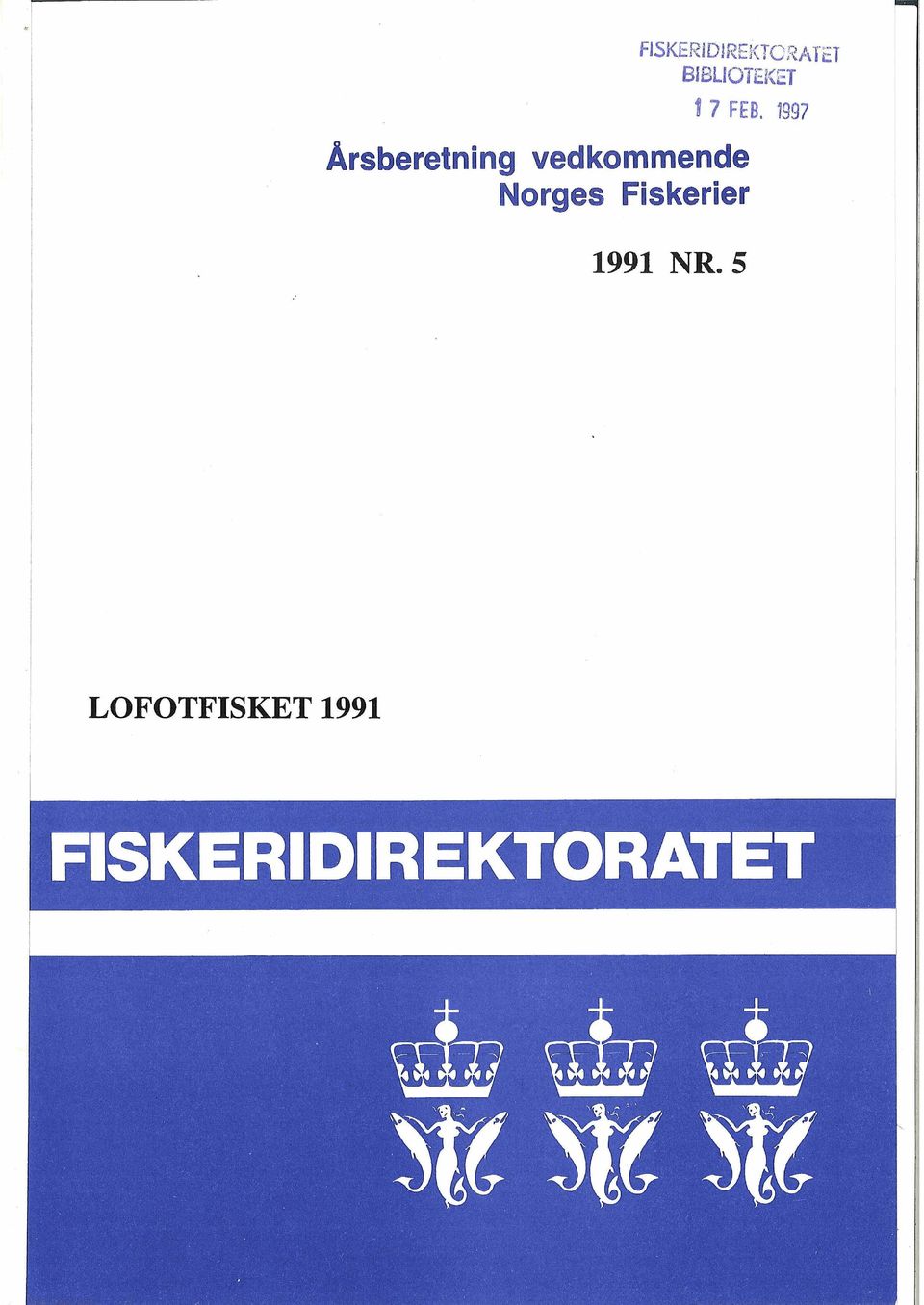 1997 Årsberetning vedkommende