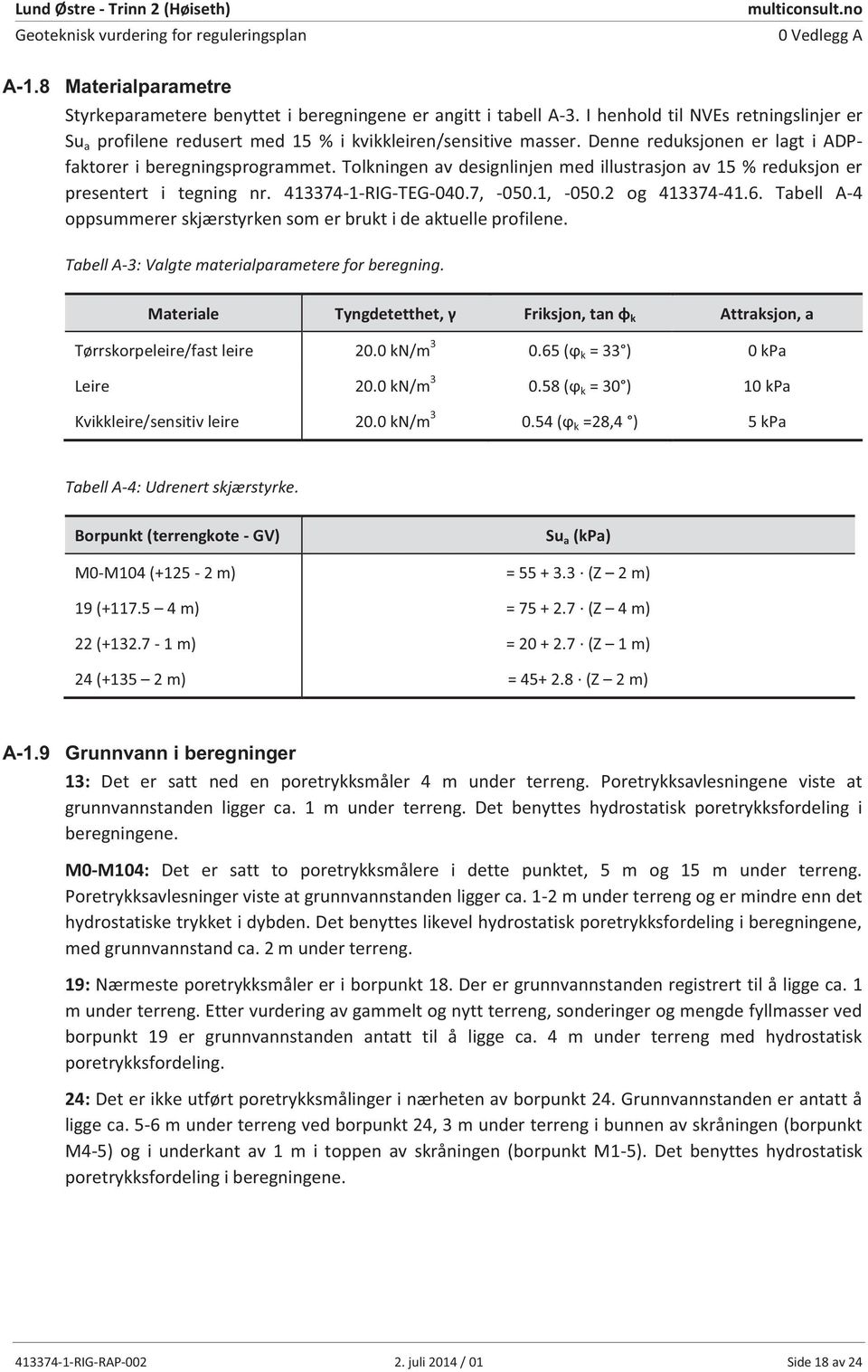 Tolkningen av designlinjen med illustrasjon av 15 % reduksjon er presentert i tegning nr. 413374-1-RIG-TEG-4.7, -5.1, -5.2 og 413374-41.6.