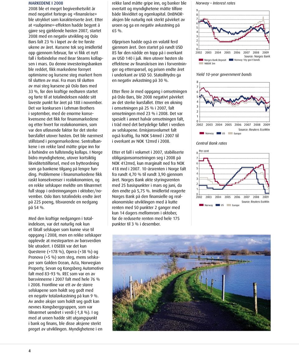 Kursene tok seg imidlertid opp gjennom februar, før vi fi kk et nytt fall i forbindelse med Bear Stearns kollapsen i mars.