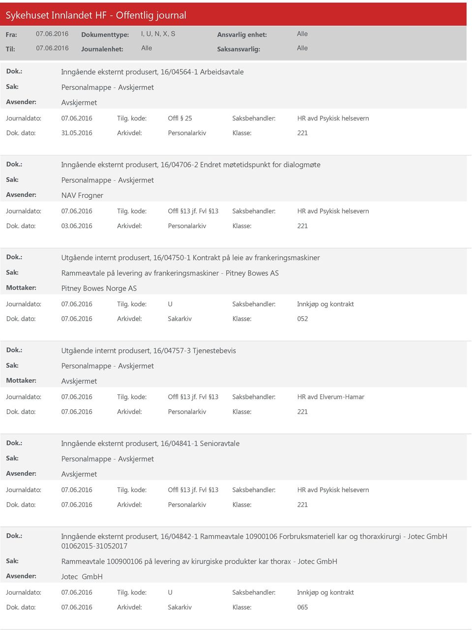 2 Endret møtetidspunkt for dialogmøte Personalmappe - NAV Frogner Dok. dato: 03.06.