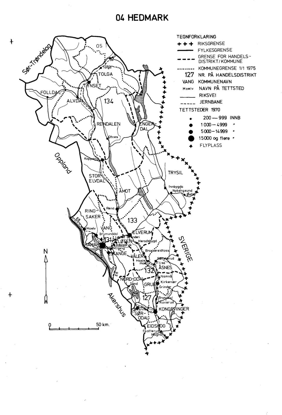 Moelv KOMMUNEGRENSE 1/1 1975 NR.