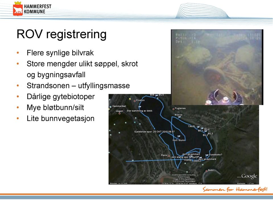 bygningsavfall Strandsonen utfyllingsmasse