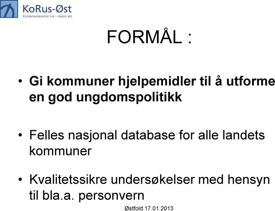 nasjonal database for alle landets kommuner