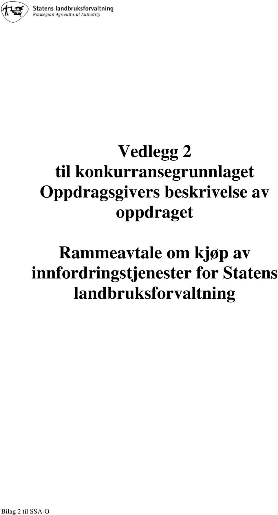 Rammeavtale om kjøp av