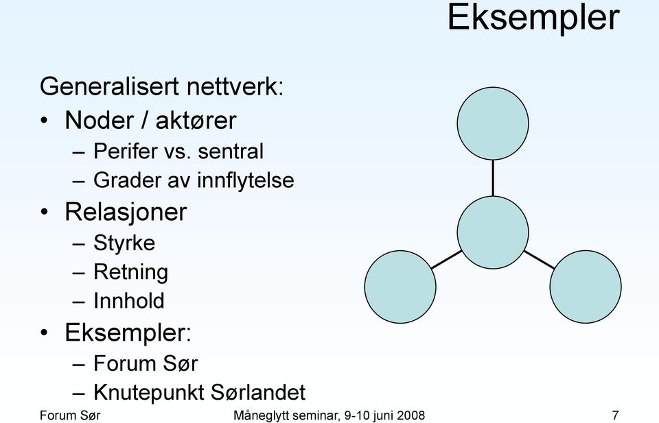 sentral Grader av innflytelse Relasjoner Styrke