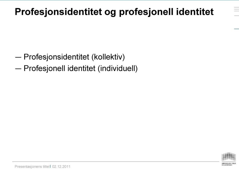 Profesjonsidentitet