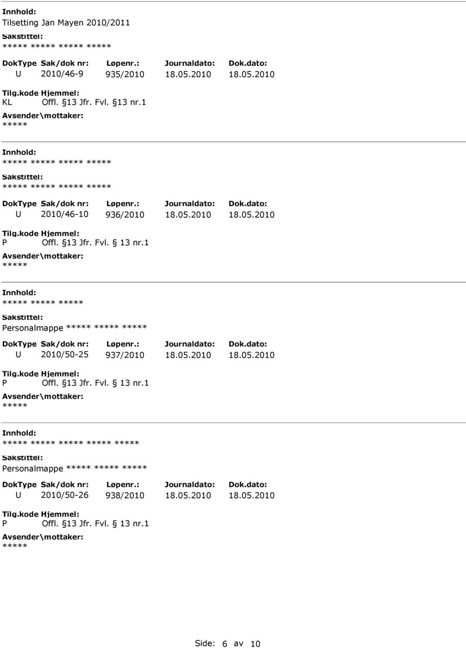 1 2010/46-10 936/2010 ersonalmappe