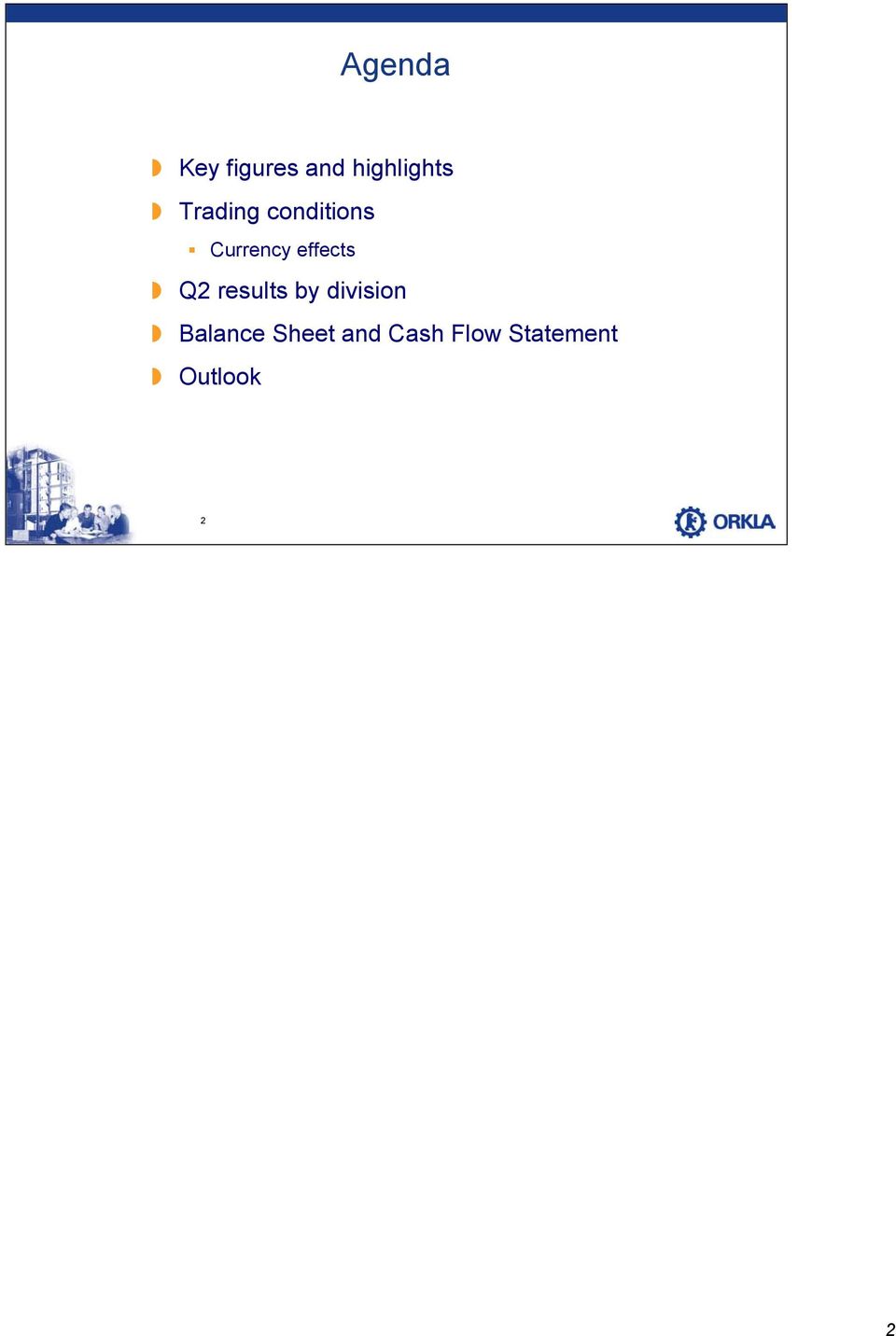 Q2 results by division Balance