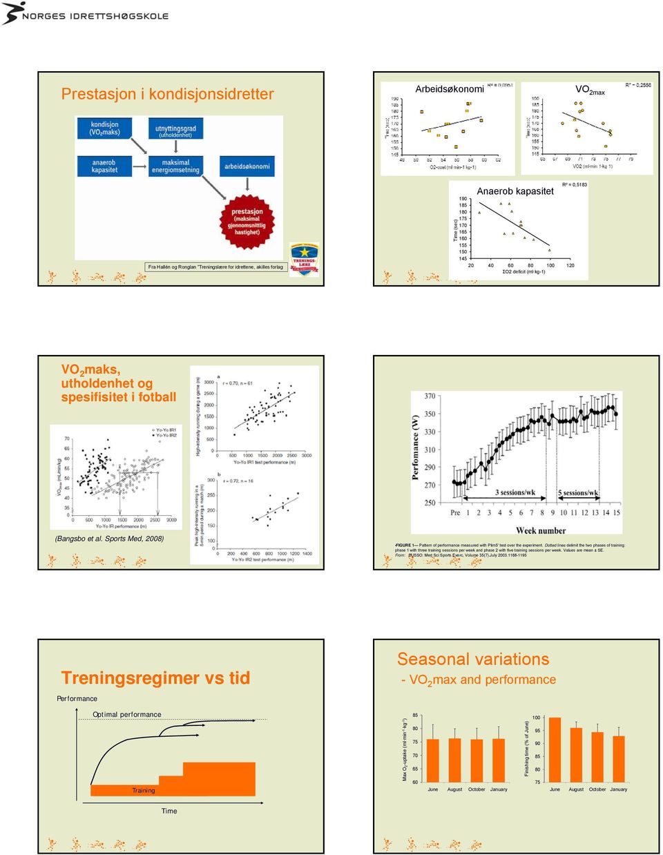 Dotted lines delimit the two phases of training: phase 1 with three training sessions per week and phase 2 with five training sessions per week. Values are mean ± SE.