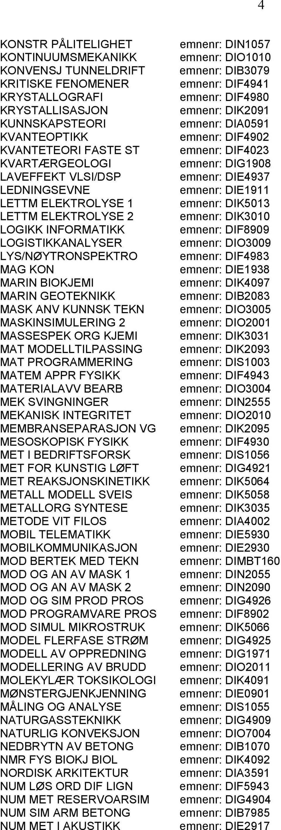 ORG KJEMI MAT MODELLTILPASSING MAT PROGRAMMERING MATEM APPR FYSIKK MATERIALAVV BEARB MEK SVINGNINGER MEKANISK INTEGRITET MEMBRANSEPARASJON VG MESOSKOPISK FYSIKK MET I BEDRIFTSFORSK MET FOR KUNSTIG