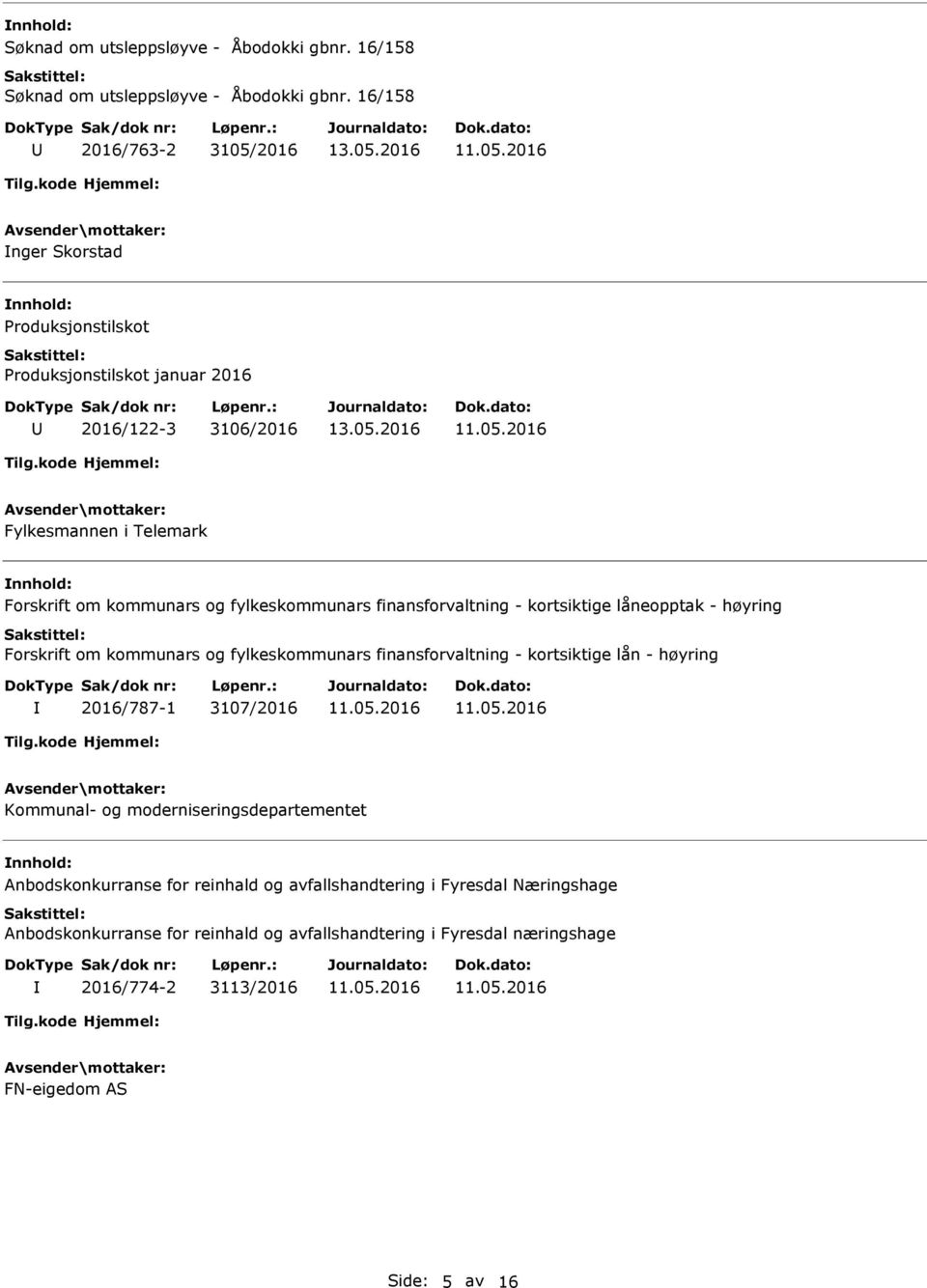 fylkeskommunars finansforvaltning - kortsiktige låneopptak - høyring Forskrift om kommunars og fylkeskommunars finansforvaltning - kortsiktige lån - høyring 2016/787-1