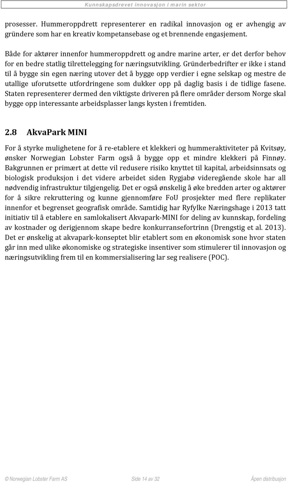 Gründerbedrifter er ikke i stand til å bygge sin egen næring utover det å bygge opp verdier i egne selskap og mestre de utallige uforutsette utfordringene som dukker opp på daglig basis i de tidlige