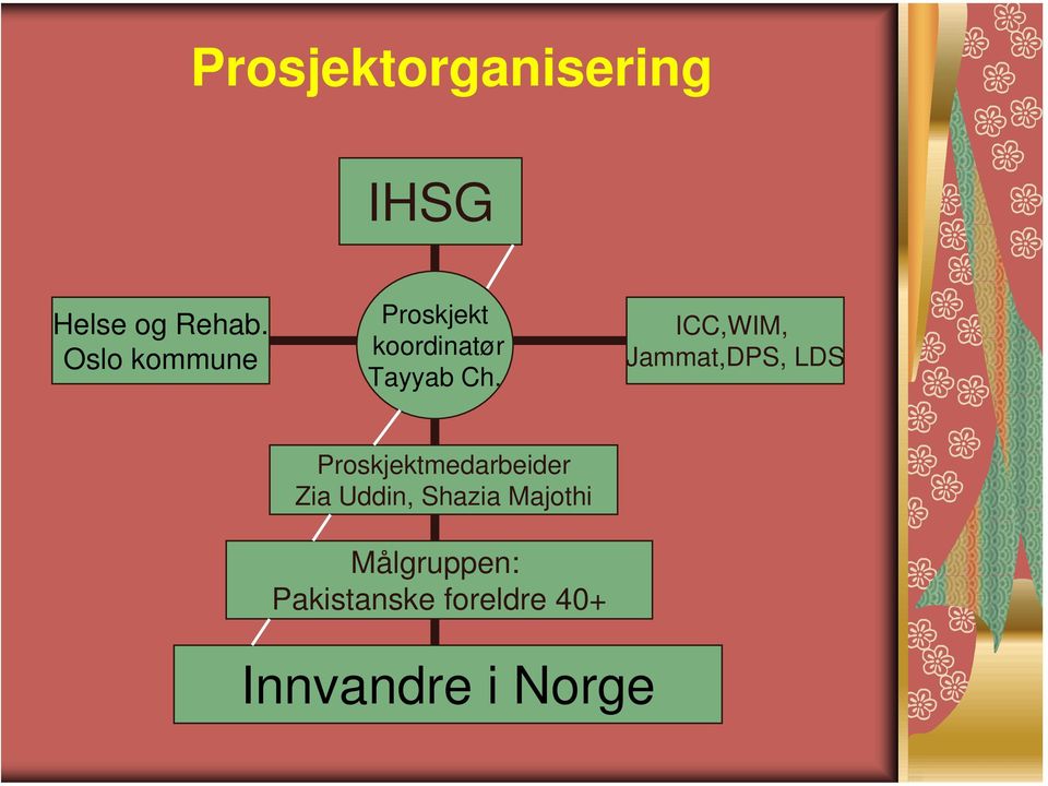 ICC,WIM, Jammat,DPS, LDS Proskjektmedarbeider Zia