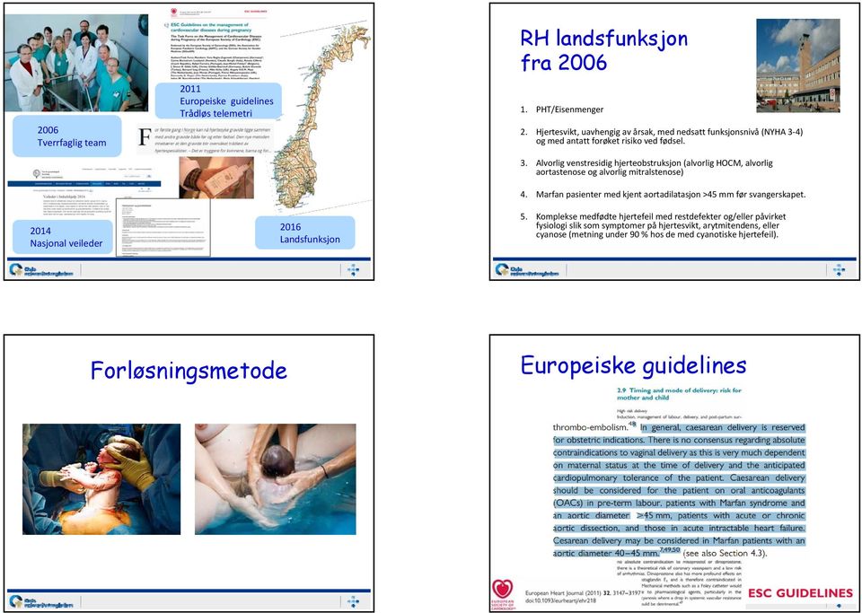 4) og med antatt forøket risiko ved fødsel. 3. Alvorlig venstresidig hjerteobstruksjon (alvorlig HOCM, alvorlig aortastenose og alvorlig mitralstenose) 4.