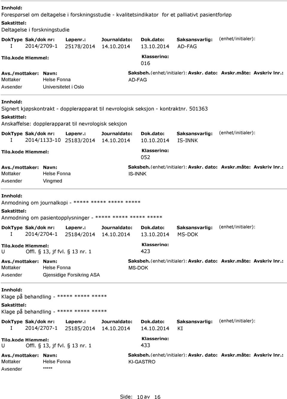 501363 Anskaffelse: dopplerapparat til nevrologisk seksjon 2014/1133-10 