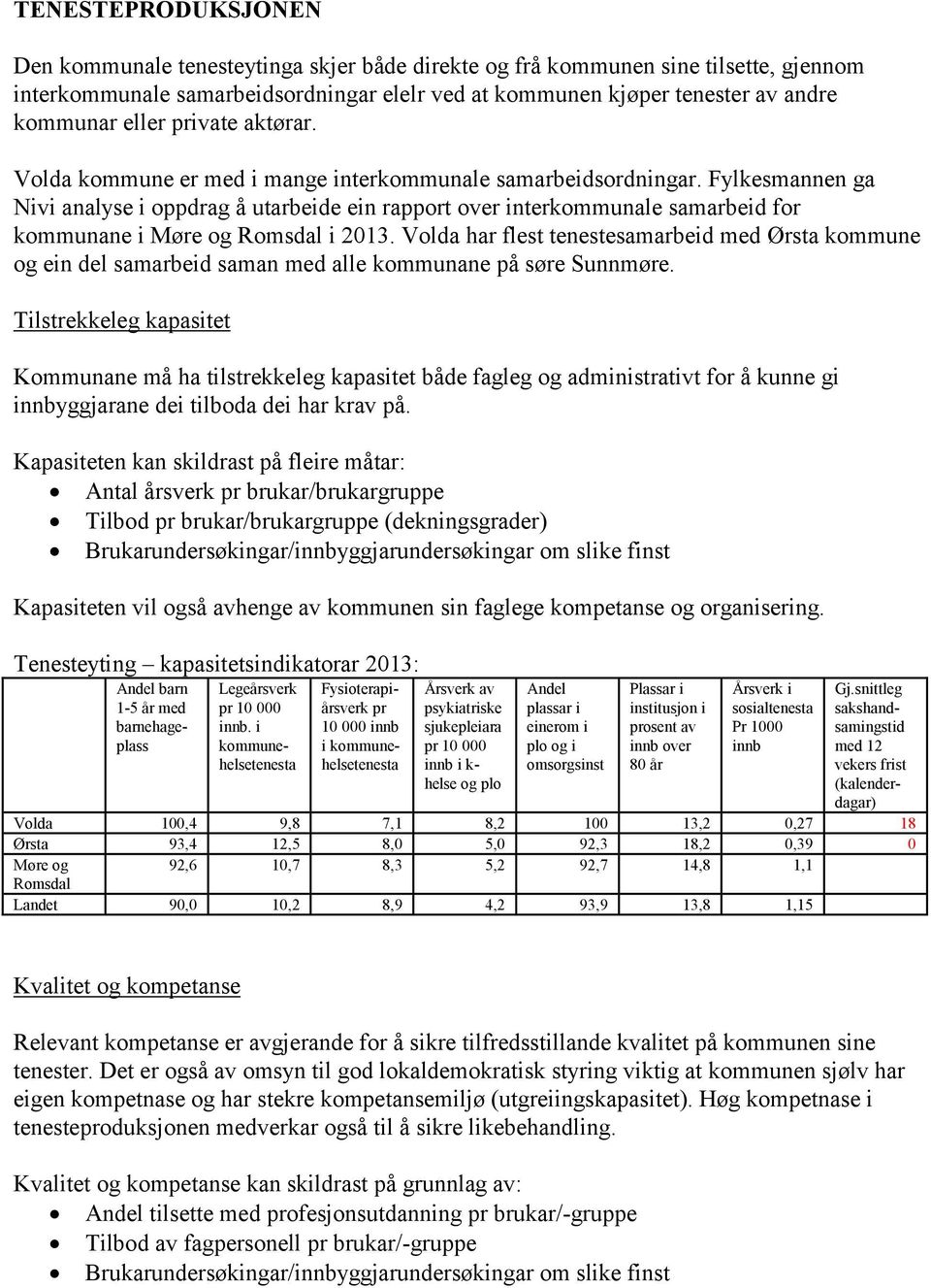 Fylkesmannen ga Nivi analyse i oppdrag å utarbeide ein rapport over interkommunale samarbeid for kommunane i Møre og Romsdal i 2013.