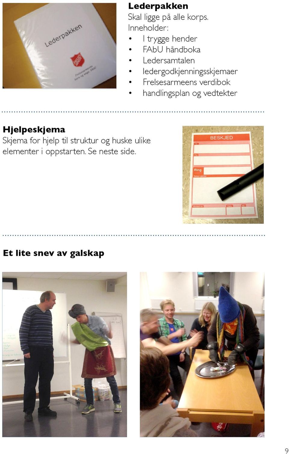 ledergodkjenningsskjemaer Frelsesarmeens verdibok handlingsplan og