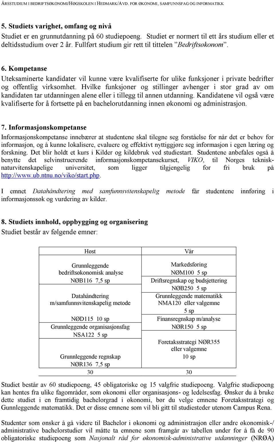 Hvilke funksjoner og stillinger avhenger i stor grad av om kandidaten tar utdanningen alene eller i tillegg til annen utdanning.