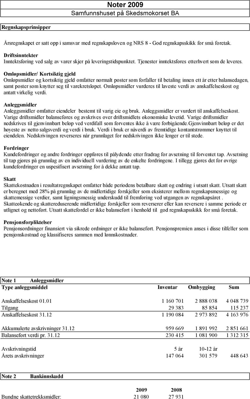 Omløpsmidler/ Kortsiktig gjeld Omløpsmidler og kortsiktig gjeld omfatter normalt poster som forfaller til betaling innen ett år etter balansedagen, samt poster som knytter seg til varekretsløpet.