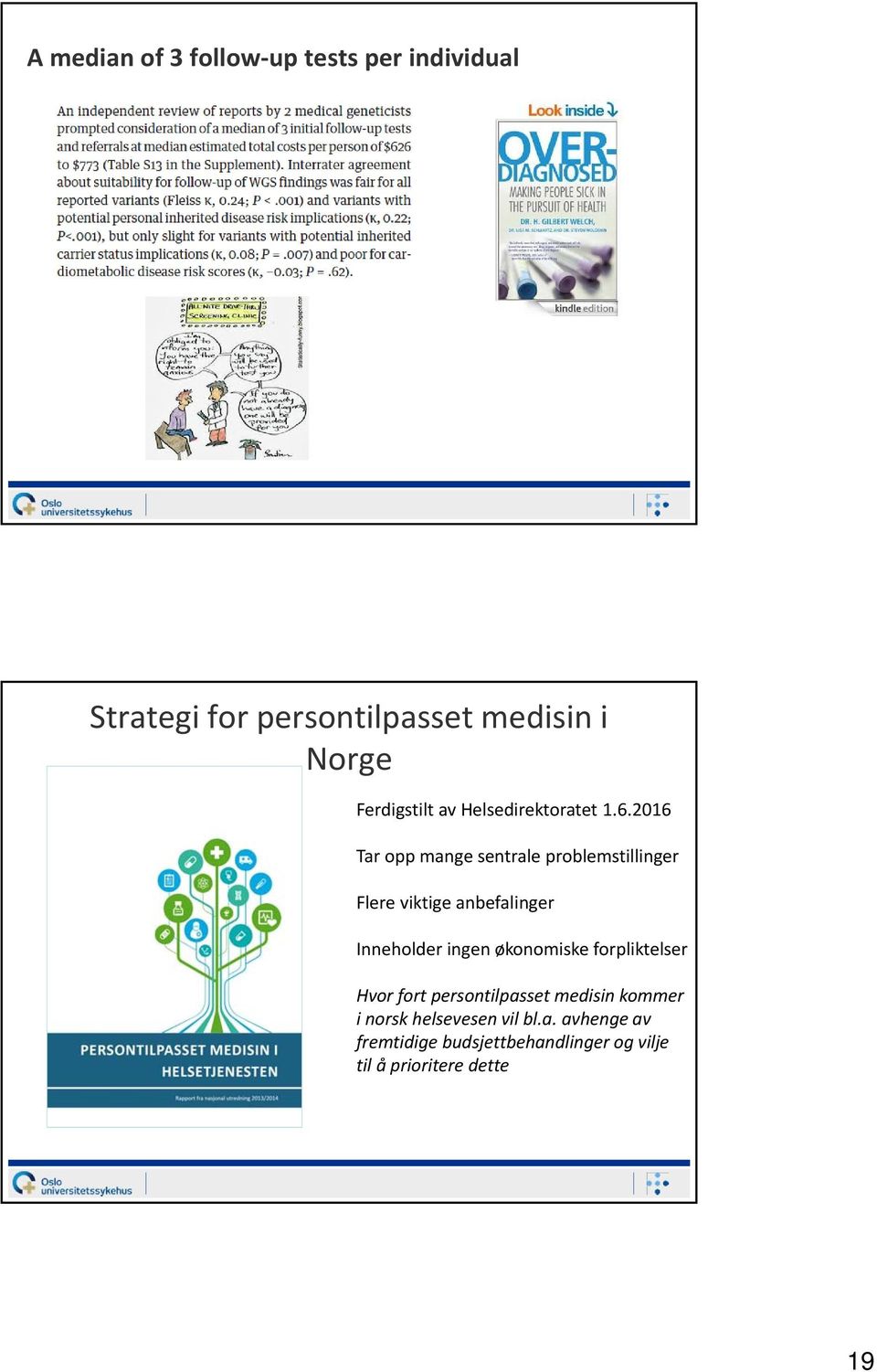 2016 Tar opp mange sentrale problemstillinger Flere viktige anbefalinger Inneholder ingen