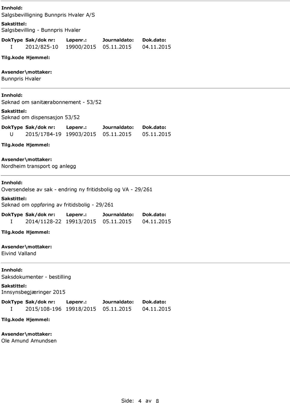 Oversendelse av sak - endring ny fritidsbolig og VA - 29/261 Søknad om oppføring av fritidsbolig - 29/261 2014/1128-22