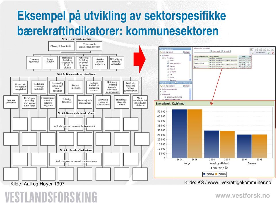 biologiske mangfoldet Reduksjon av energiforbruket Bærekraftig høsting av naturressurser Redusert mobilitet Redusert forbruk av materielle ressurser Rettferdig fordeling innenfor nålevende