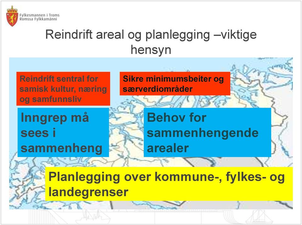 sammenheng Sikre minimumsbeiter og særverdiområder Behov for