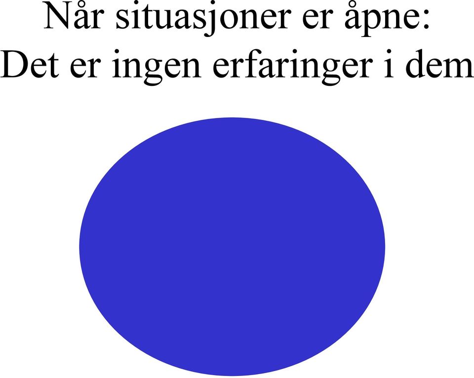 er åpne: Det