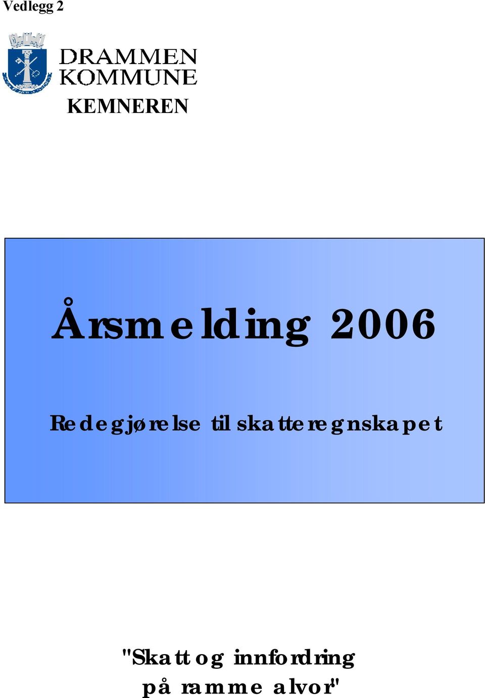 Redegjørelse til