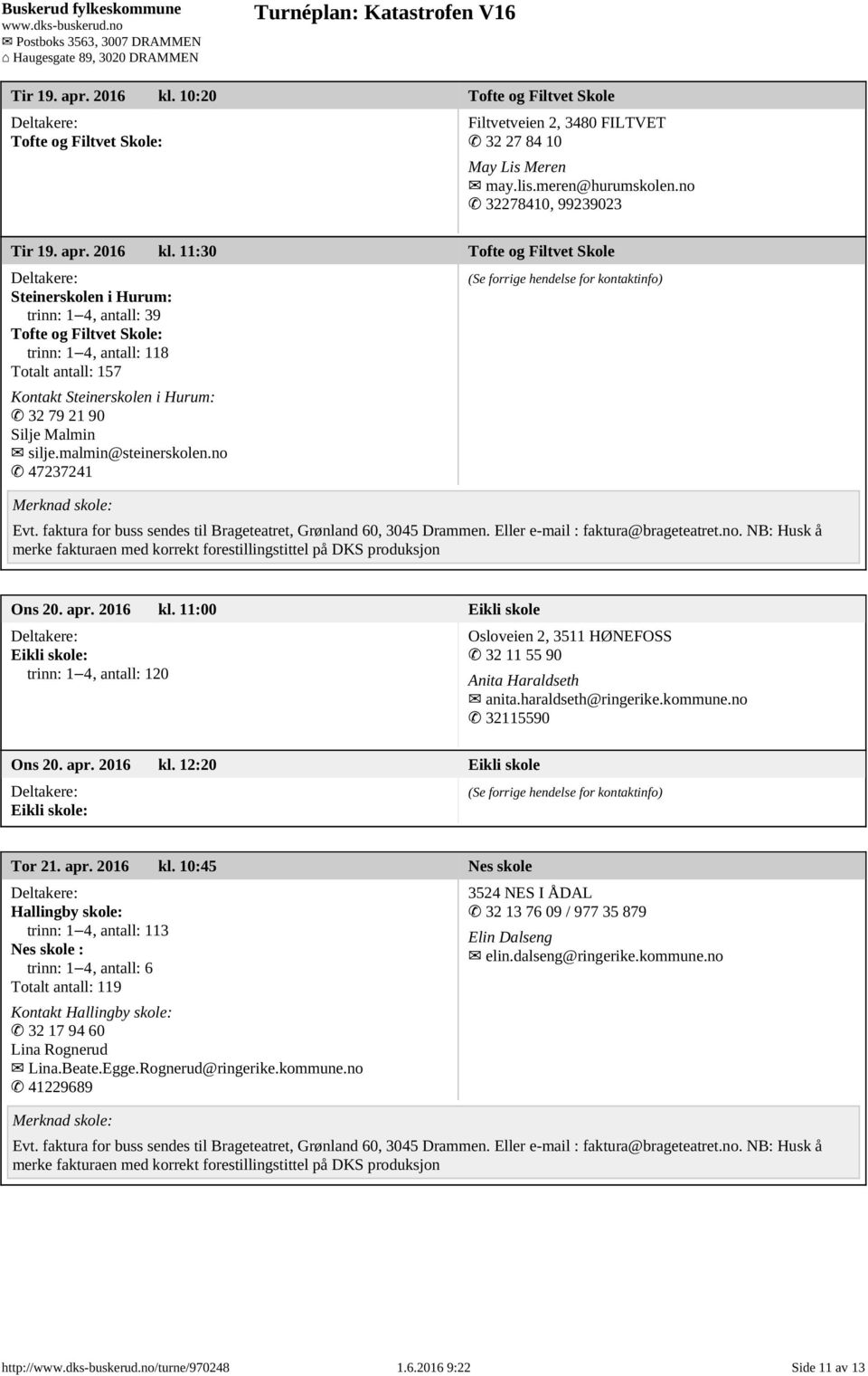 no 32278410, 99239023  11:30 Tofte og Filtvet Skole Steinerskolen i Hurum: trinn: 1 4, antall: 39 Tofte og Filtvet Skole: trinn: 1 4, antall: 118 Totalt antall: 157 Kontakt Steinerskolen i Hurum: 32