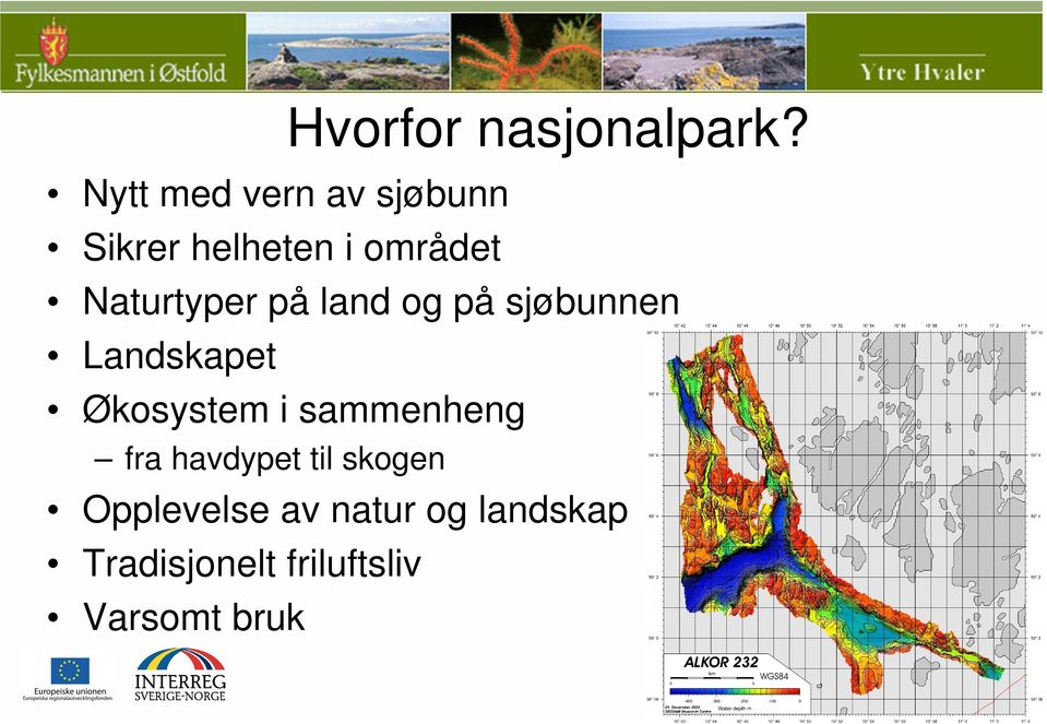 Naturtyper på land og på sjøbunnen Landskapet Økosystem i