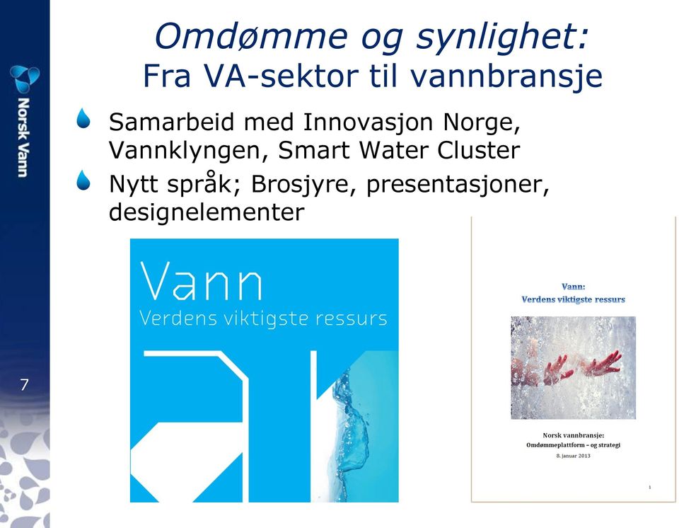 Norge, Vannklyngen, Smart Water Cluster