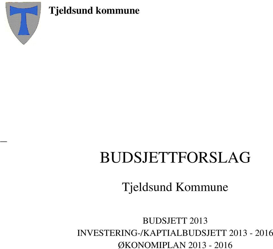 Kommune BUDSJETT