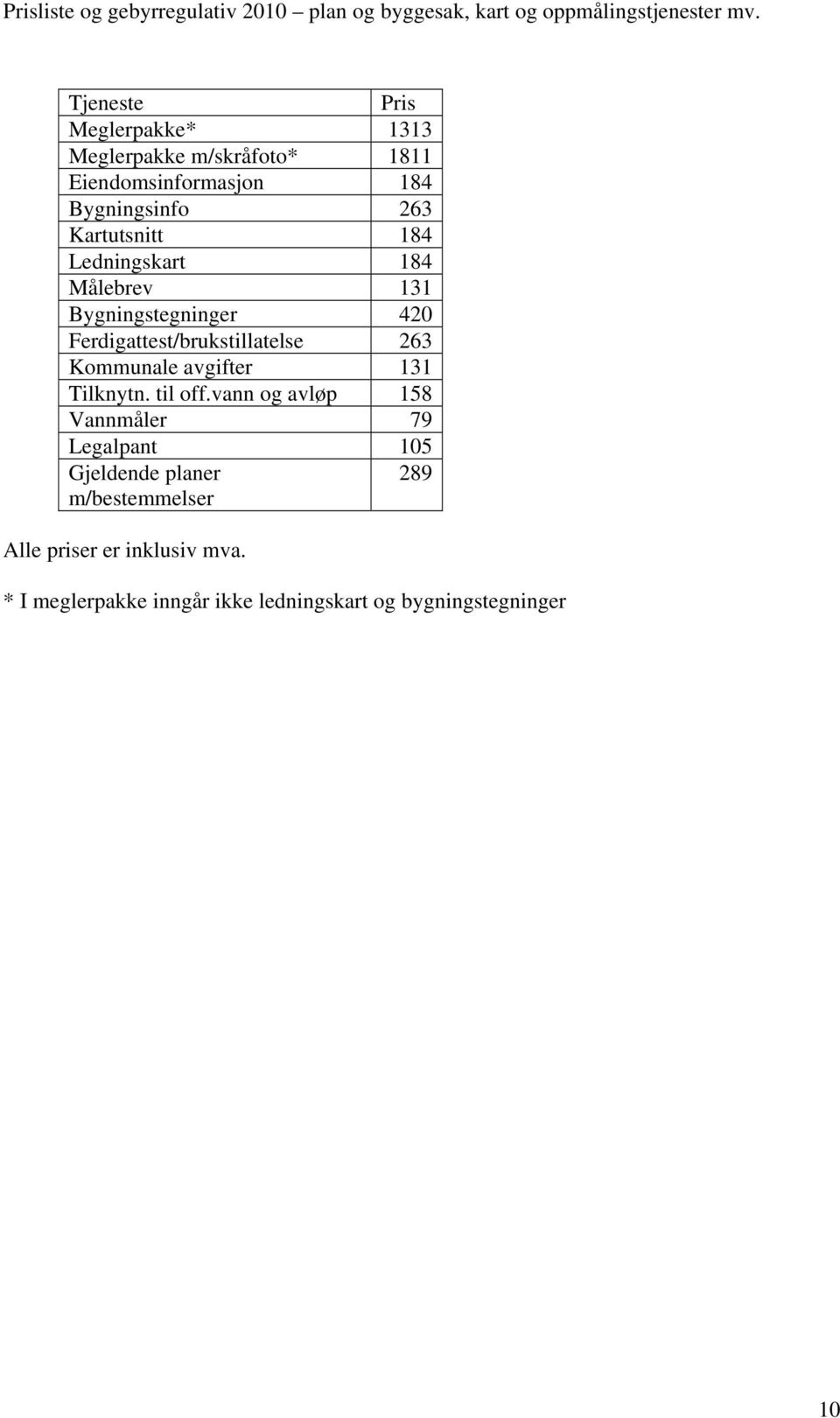 Kommunale avgifter 131 Tilknytn. til off.