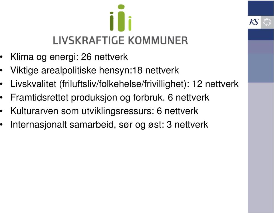 nettverk Framtidsrettet produksjon og forbruk.