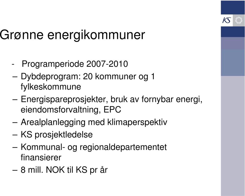 energi, eiendomsforvaltning, EPC Arealplanlegging med klimaperspektiv KS